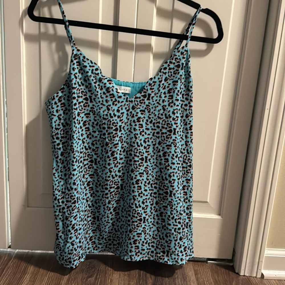 Animal Print Adjustable Strap Tank